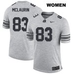 Women's NCAA Ohio State Buckeyes Terry McLaurin #83 College Stitched Authentic Nike Gray Football Jersey IR20H58XK